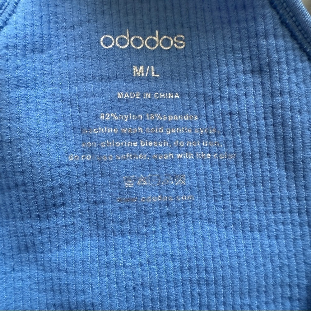 Ododos Ribbed Tank Top Racerback Size ML - Picture 8 of 8